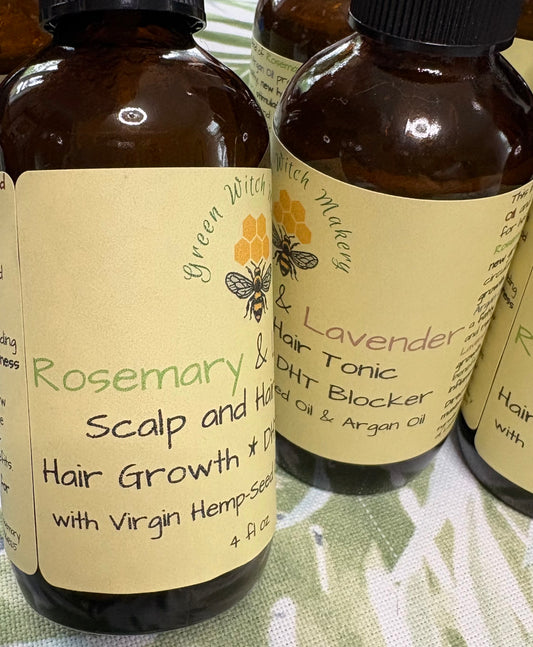Rosemary & Lavender Scalp and Hair Tonic NEW GROWTH * DHT BLOCKER