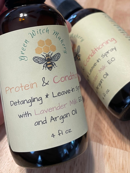 Protein & Conditioning Detangling Leave-in Spray with Rice Protein & Lavender Milk EO