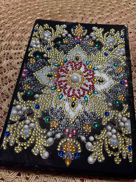 Handmade Diamond-Art SketchBook  (Blank Inside)